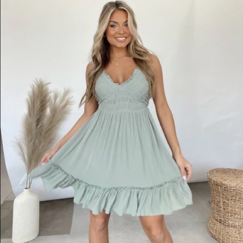 Sage Midi Dress